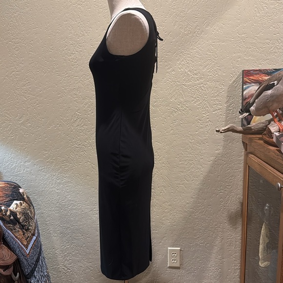 White House Black Market Black Halter Sheath Dress - Picture 2 of 7